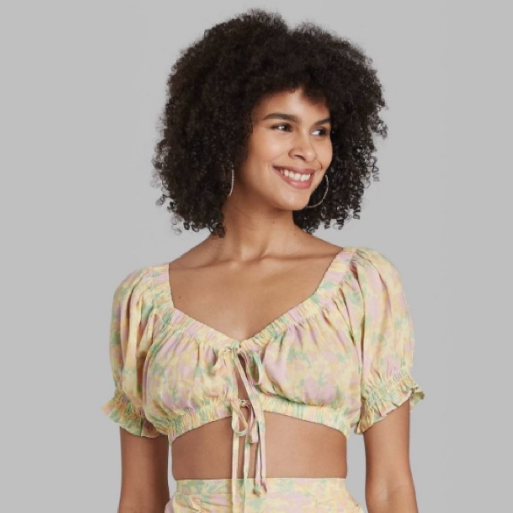 Floral crop top